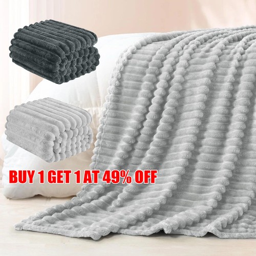 Large ribbed faux fur - faux, warm