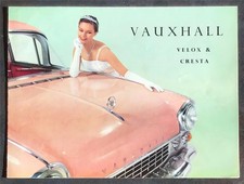 VAUXHALL Velox & Cresta Car Sales Brochure Sep 1957-58 Ref V1099/9/57