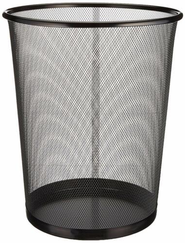 Circular black mesh bin - black,