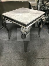 Louis Side Table with Grey