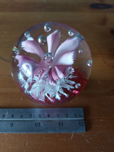 Paperweight pink flower - flower, &
