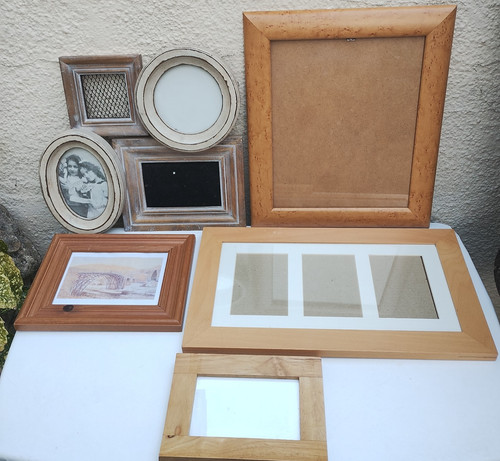 Job lot wooden picture - wooden,