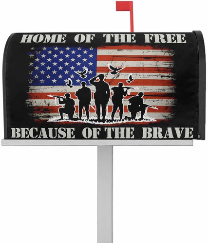 Patriotic memorial day mailbox - memorial,