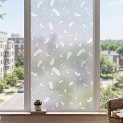 Rainbow frosted window - rainbow,