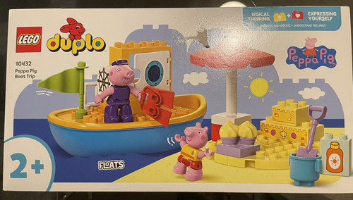 Lego duplo peppa pig boat - pig,