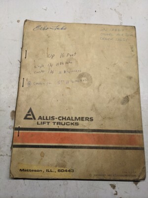 Allis chalmers fork lift truck - fork,