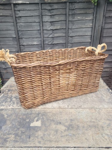 Wicker log basket - wicker, large