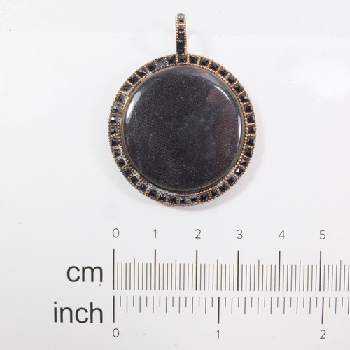 Antique gold mourning - gold, locket