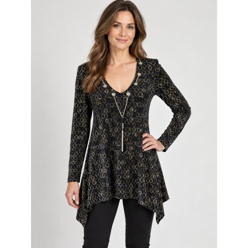 Frank lyman top black - top,