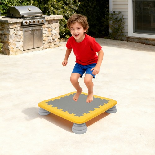 Kids trampoline - kids, bouncing