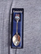 vintage silver-plated souvenir spoon featuring the crest of Broadstairs