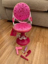 Our Generation Sitting Pretty Salon Chair with Accessories 