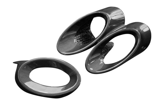 Carbon exhaust cover - carbon,
