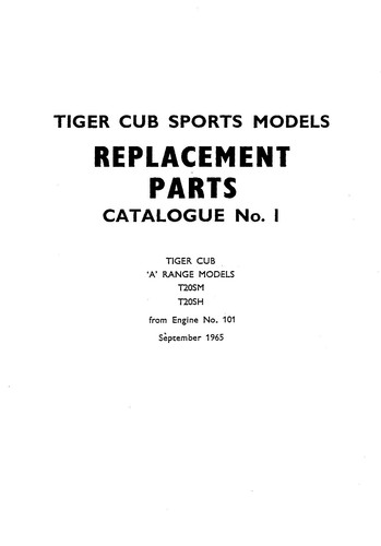 1966 triumph tiger cub - (1228),