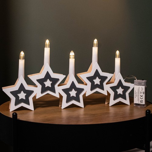 38cm battery operated white - 38cm,