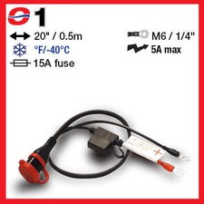 CONNECTOR LEAD FOR OPTIMATE 3 BATTERY CHARGER WITH NEW SAE TYPE CONNECTOR (01)