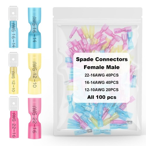 100pcs heat shrink spade - 100pcs,