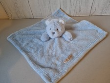 Blankets & Beyond Blue Teddy Bear Baby Comforter Soft Toy Soother Blankie Lovey 