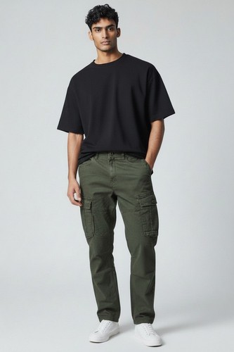 Mens stretch cargo trousers - mens,
