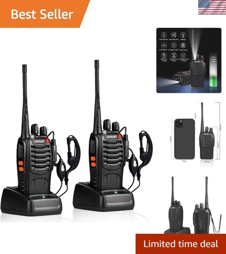 Two pack rechargeable walkie - rechargeable,