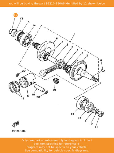 Yamaha ring 93210 - yamaha, 93210-180a6