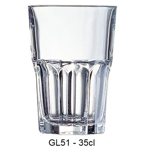 Arcoroc glass tumblers - 4, or