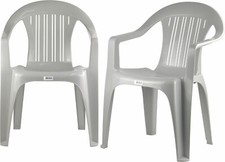 Plastic chair white adult - plastic,