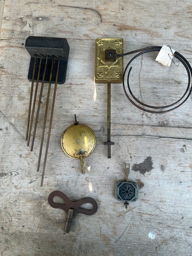 Vintage clock parts - clock, parts,