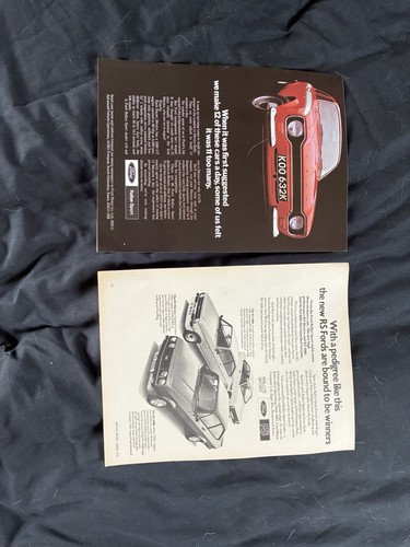 Two ford escort adverts - ford,