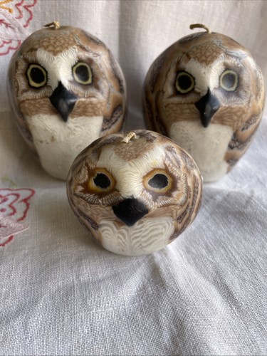 Vintage swazi owl candles set - owl,