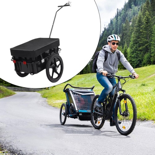 Bike cargo trailer with wheels - with,