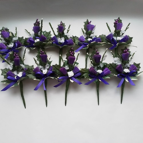 Scottish style thistle - 10,