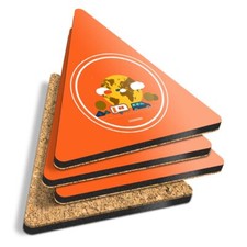 4x Triangle Coasters - Caravan