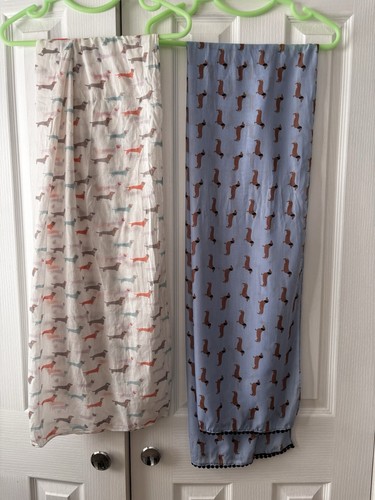 Ladies scarfs with dachshund - 2,