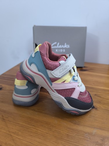 Clarks girl trainers - clarks, feather