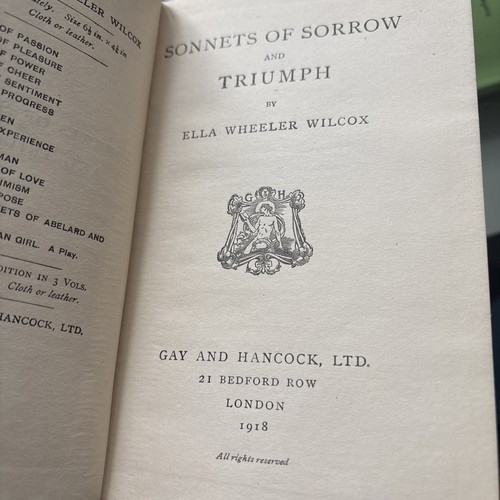 Sonnets sorrow and triumph - sonnets,