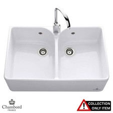 Chambord Clotaire II 2.0 Bowl Gloss White Ceramic Kitchen Sink & Waste "GRADED"