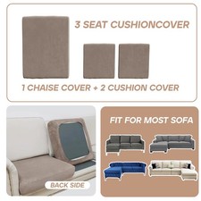 Stretch Velvet Sofa Cushion