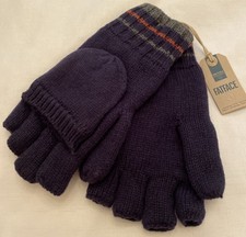 Fat Face Mens Overflap Gloves BNWOT One Size Navy