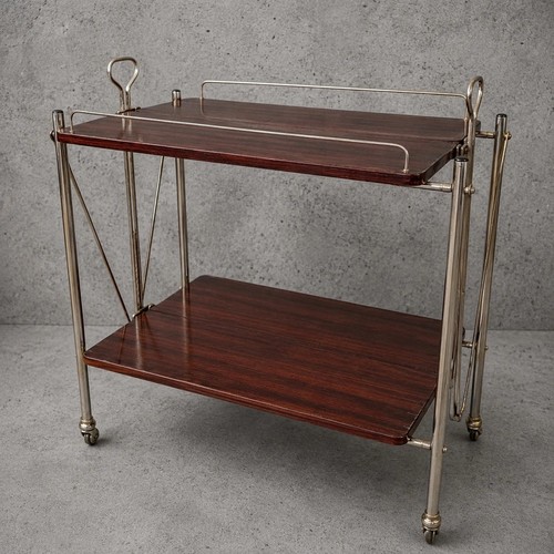 Mid century rosewood chrome - &,