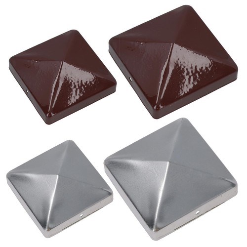 Metal fence post caps - post, 75mm
