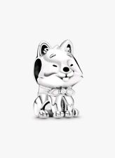 PANDORA Japanese Akita Inu Dog Silver Charm - 799030C01 S925ale 