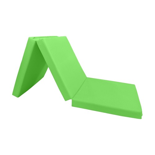 Lime trifold foam bed - trifold,