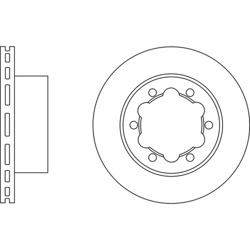 Brake discs vented for - 2x,