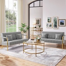 Seater modern sofa velvet - 2,