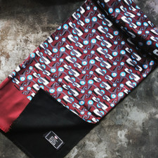 Mens Tasselled Scarf - Classic Lambretta Scooter