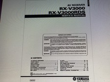 Yamaha Rx-v3000 Service Manual