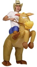 Inflatable Horse and Cowboy