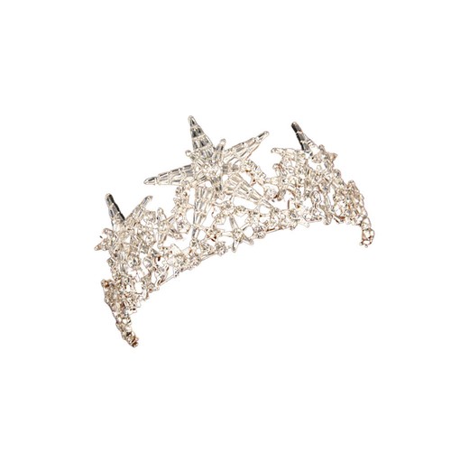 Star bridal tiara gilttering - bridal,