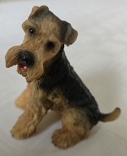 Vintage Hand Painted Airedale